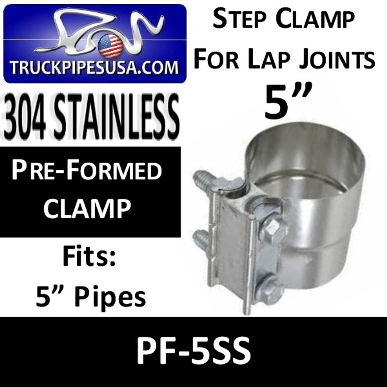 1 pc BAND-IT Smooth ID JS210 Stainless Steel Pre-formed Clamps 2 3/4"x3/4"x0.03"