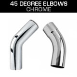 45 Degree Chrome Elbows