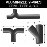 Aluminized Y-Pipes