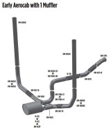 Aerocab Early Models with 1 Muffler