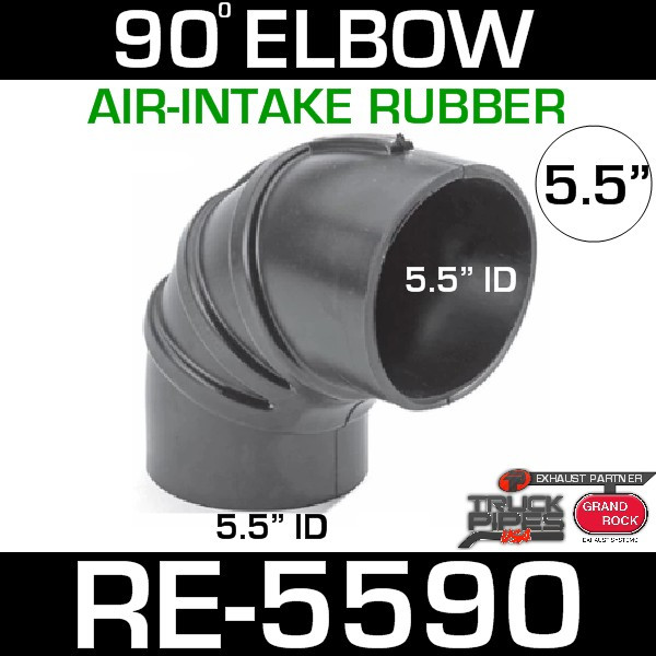 Rubber Air Intake RE5590 5.5" 90 Degree Air Intake Elbow