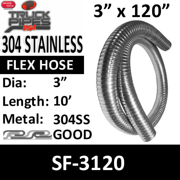 3 inch exhaust flex hose FLEX PIPE 3" Flex Hose