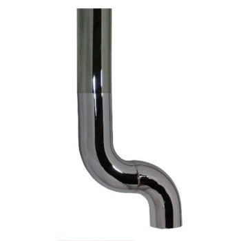 5" OD Chrome Dump Truck Exhaust A-18-B-19 C-27 OVERALL 40" JDS-5C