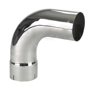 L490-1010C 4" Chrome Exhaust Elbow 90 Degree 10" x 10" ID-OD