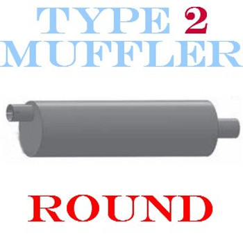 M-624 Type 2 Muffler for GMC 8.5" x 30.25" 2.75 IN - 3" OUT