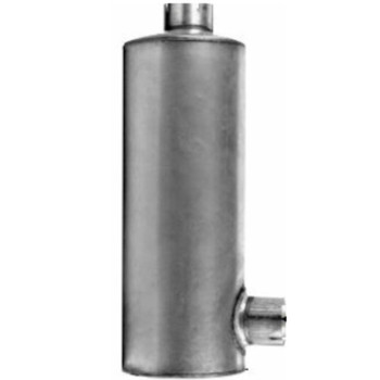 Round Muffler 11" x 36" 4" IN-OUT