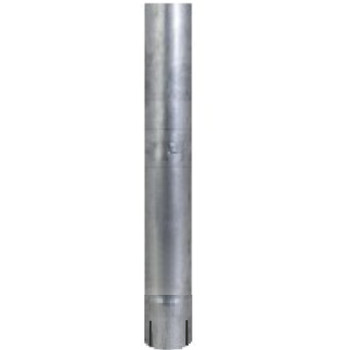 4" x 24" Straight Cut Aluminized Exhaust Stack ID End S4-24EXA