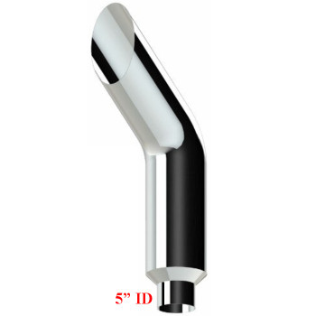 7" x 108" Bullhorn Chrome Monster Stack Reduced to 5" ID