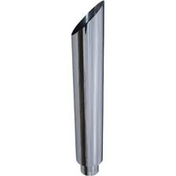 SP6-108EXC 6" x 108" Miter Cut Chrome Exhaust Stack Reduced to 5" ID