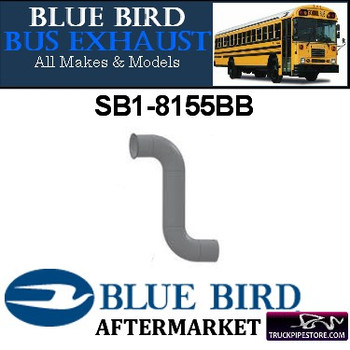 SB1-8155BB 4" 2 Bend Bluebird Bus Exhaust OD with Flare ALZ