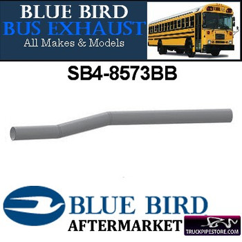 SB4-8573BB 3" 2 Bend Bluebird Bus Exhaust OD-OD SS
