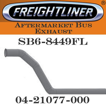 04-21077 -000  4" Freightliner Bus Exhaust 3 Bend OD/FLARE ALZ