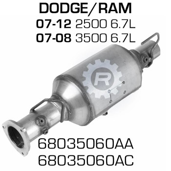 68035060AC Dodge Ram 2500 or 3500 DPF (RED 46802)