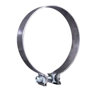 AS-6SSP 6" Polished Stainless AccuSeal Band Exhaust Clamp