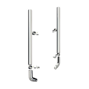 Peterbilt 359 379 389 Chrome Exhaust Kit By RoadWorks 60deg