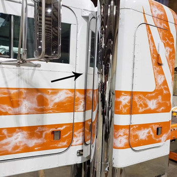 Peterbilt Stainless Steel Exhaust Filler Panels By RoadWorks - highlighted