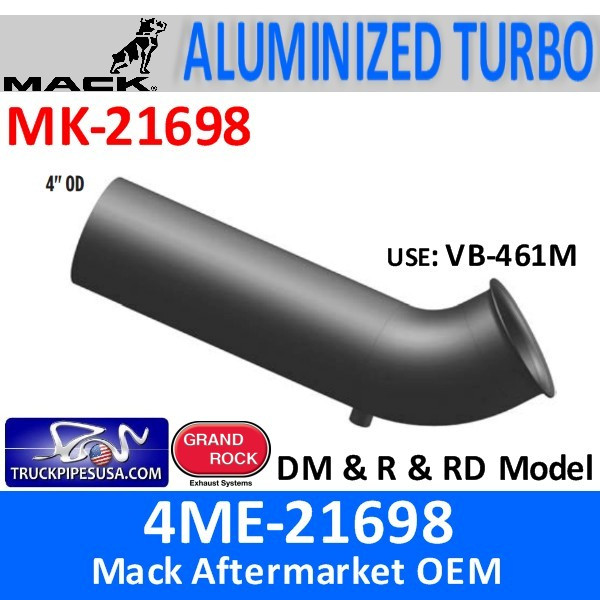 4me Engine Part 4ME-21698 Mack DM & R & RD Turbo Exhaust Part MK-21698