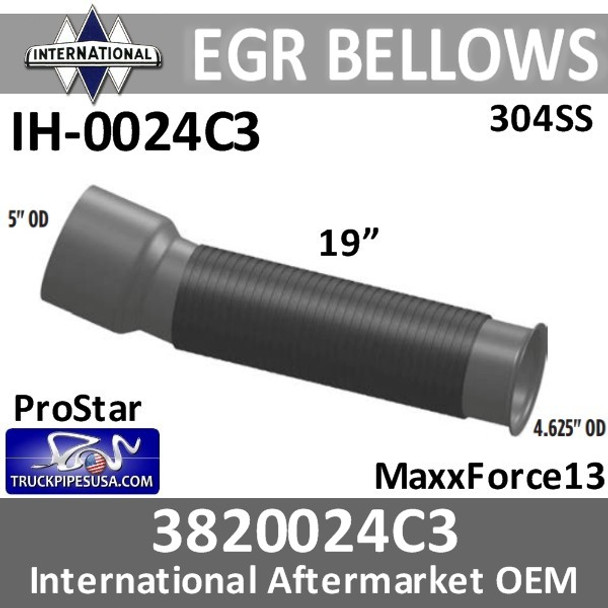 3820024C3 International EGR Bellows Turbo IH-0024C3