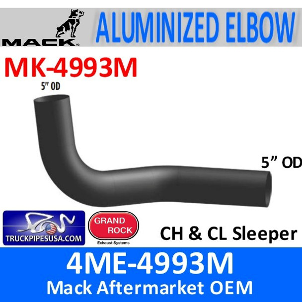 4ME-4993M Mack CH & CL Sleeper Exhaust Elbow MK-4993M