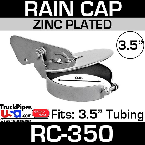 3.5 inch Zinc Plated Exhaust Rain Cap RC-350