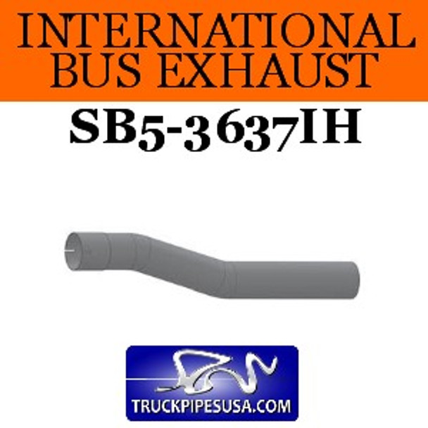 SB5-3637IH International Bus Pipe 2 Bend 3.5" ID-OD ALZ