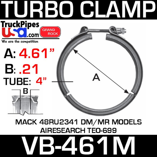  48RU2341 Mack V-Band Turbo Clamp Breeze VT10461 VB-461M