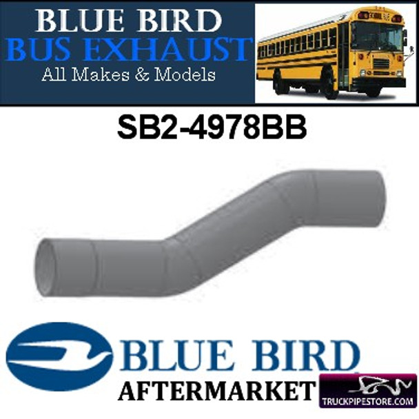 SB2-4978BB 5" 2 Bend Bluebird Bus Exhaust ID-OD ALZ
