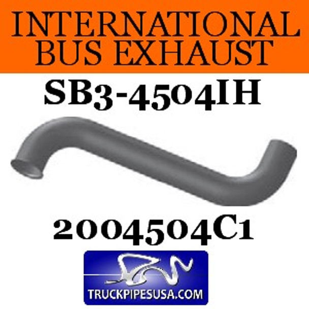 2004504C1 International Bus Pipe 2 Bend 3.5" OD Flared End ALZ