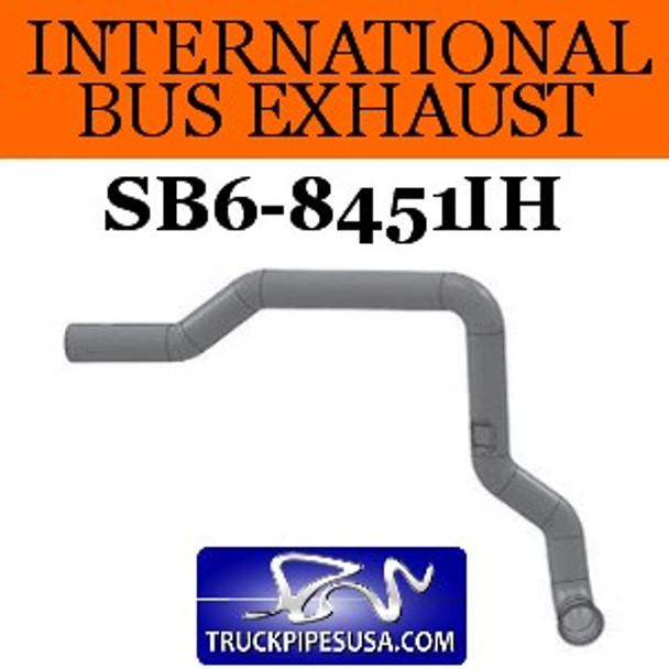 3544459C3 International Bus Pipe 6 Bend 3.5" OD Flare Flat ALZ