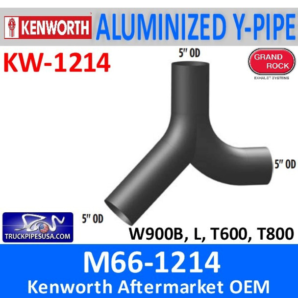 M66-1214 Kenworth Exhaust 5" Y-Pipe KW-1214