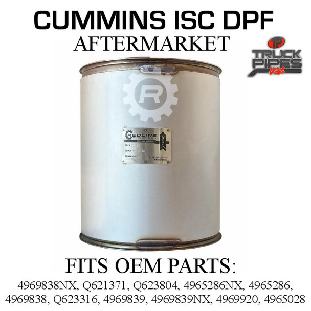 Q621377 Cummins ISC Diesel Particulate Filter (RED 52942)