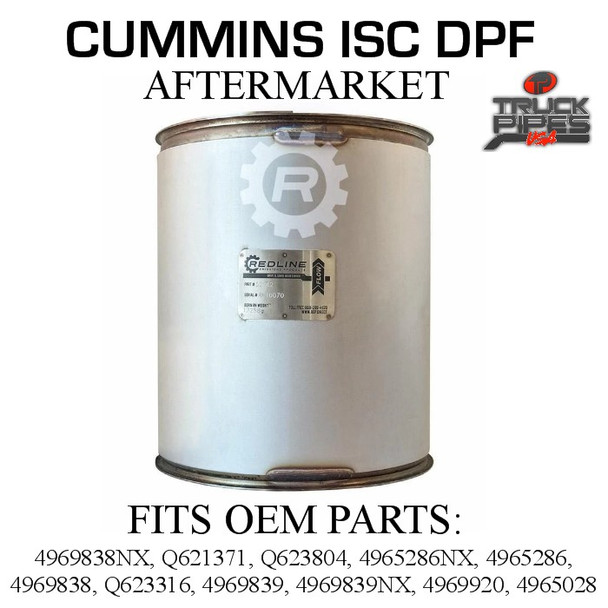 4969920 Cummins ISC Diesel Particulate Filter (RED 52942)