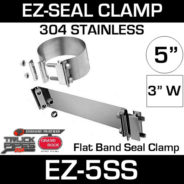 5" EZ Seal Stainless Steel Exhaust Clamp EZ-5SS