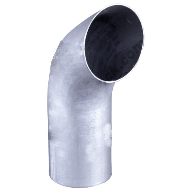3.5" x 12" Curved Top Aluminized Stack OD End K35-12SBA