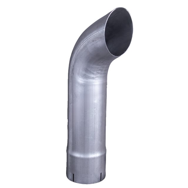 4" x 18" Curved ID Aluminized Exhaust Stack pipe K4-18EXA