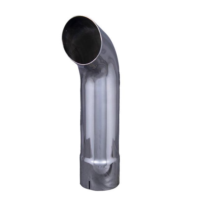 K4-18EXC 4" x 18" Curved Stack ID Inlet Chrome K4-18EXC