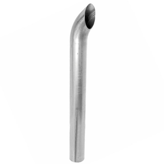 Main image for the product 4&quot; x 24&quot; Curved Top Aluminized Stack OD End K4-24SBA - 1