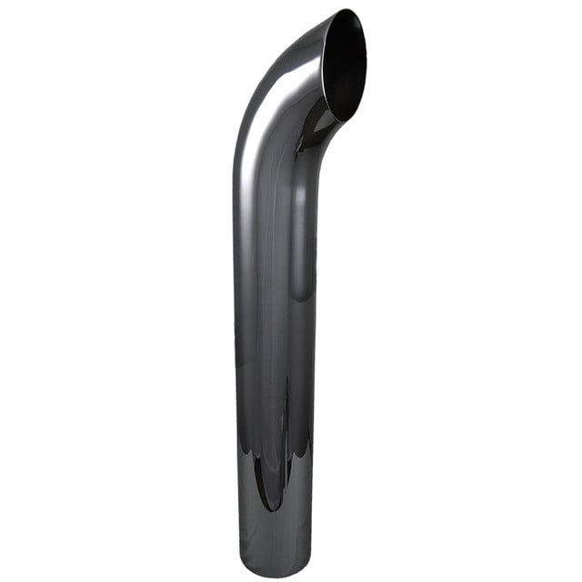 K5-36SBC 5" x 36" Curved Top OD Chrome Exhaust Tip K5-36SBC