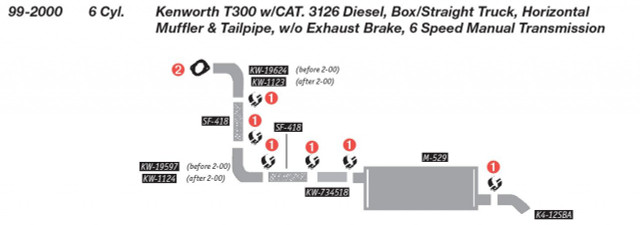 M66-1124 Kenworth 4" Elbow for 1999-2000 T300