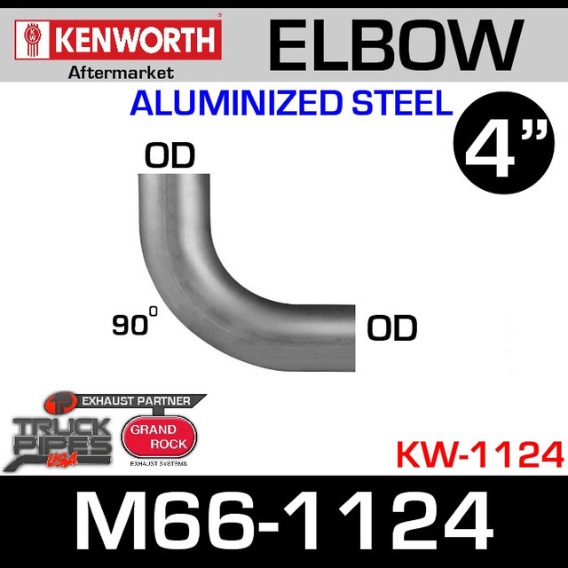 M66-1124 Kenworth 4" Elbow for 1999-2000 T300
