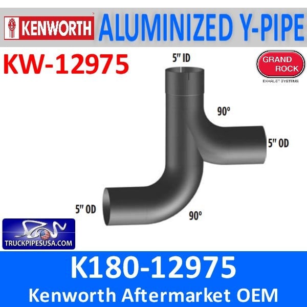 K180-12975 Kenworth Exhaust Y-Pipe for W900A Model