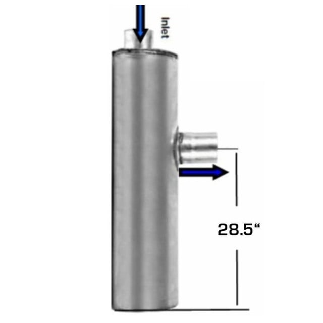 Ford or Kenworth Truck Muffler 11.1" x 36" M-530 Type 6