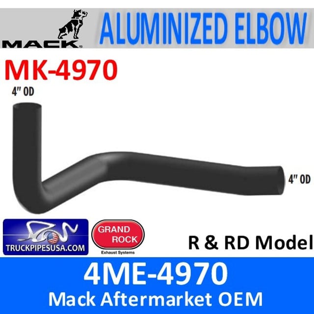 4ME-4970 Mack R & RD Model 4" Exhaust Elbow MK-4970