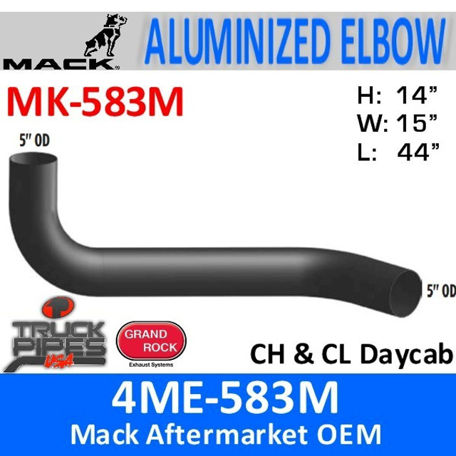 4ME-583M Mack CH & CL Daycab Exhaust Elbow MK-583M