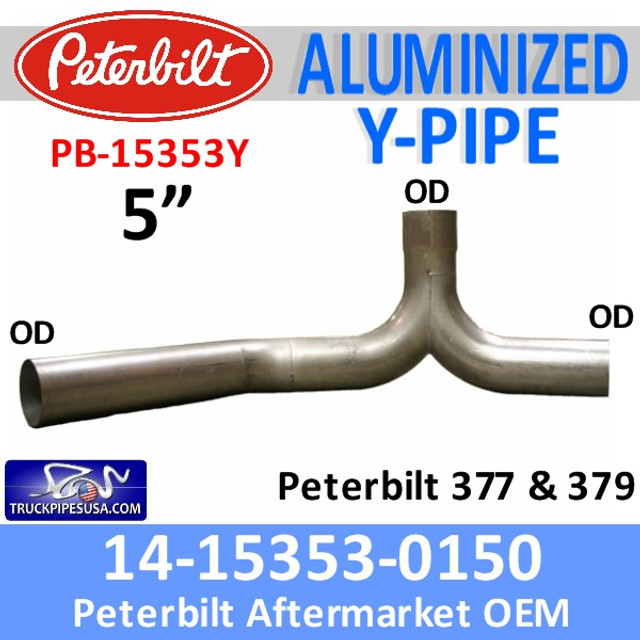 14-15353-0150 Peterbilt Exhaust Y Pipe PB-15353