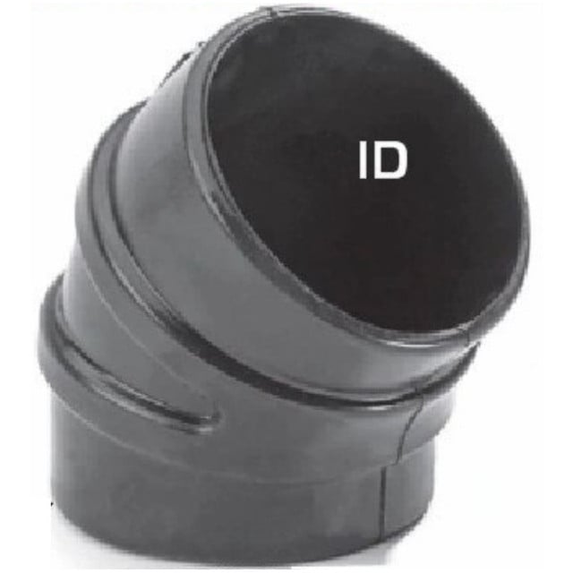 6" Air Intake Rubber 45 Degree Elbow RE-645