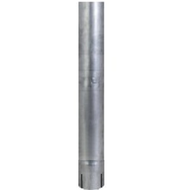 5" x 24" Straight Cut Aluminized Exhaust Stack ID End S5-24EXA