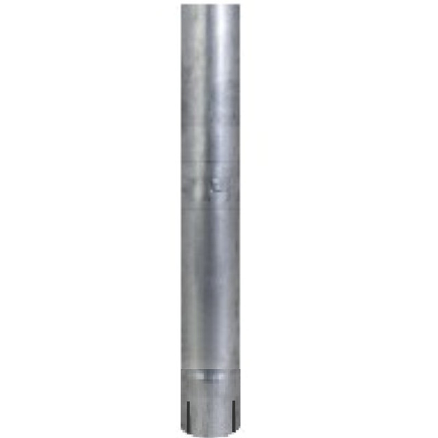 5" x 60" Straight Cut Aluminized Exhaust Stack ID End S5-60EXA