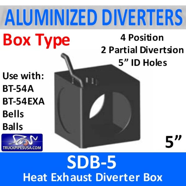 5" Exhaust Heat Diverter Box with 4 positions SDB-5