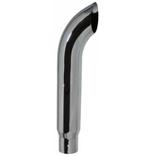 7" x 24" Curved Top Chrome Exhaust Reduced to 5" OD SK7-24SBC-5